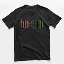 Wicked Movie Pink & Green Logo T-shirt, Glinda, Elphaba T-shirt
