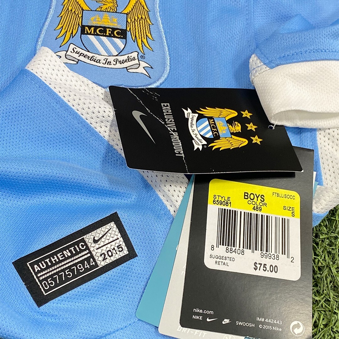 NIKE Manchester city 2015-16 ゲームシャツ Manchester City 2015-16 Third Soccer Football Jersey Nike