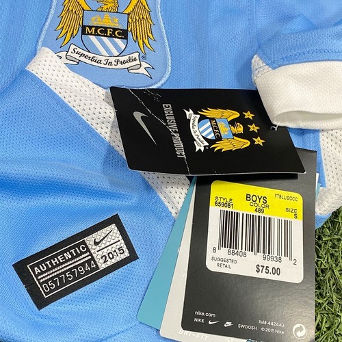 NIKE Manchester City Youth Home Jersey 2015/16 - Picture 4 of 7