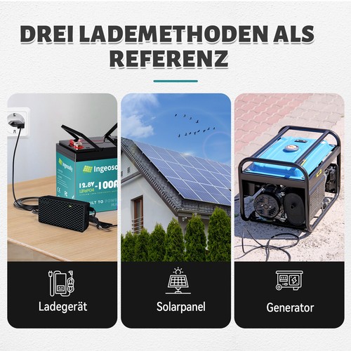 12V 100Ah LiFePO4 Lithium Batterie Akku Solaranlage Wohnmobil Boot Solarbatterie - Bild 11 von 18