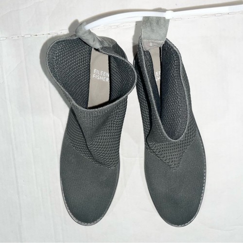 EILEEN FISHER Women Jude Stretch Knit Bootie in Graphite Gray 9 $235 NWOB - Bild 4 von 4