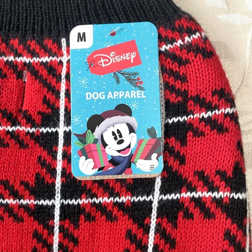 Disney Mickey Mouse Christmas Pet Dog Sweater Medium Holiday Cozy Knit NEW NWT - Picture 3 of 7