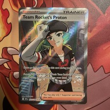 Team Rocket's Proton 227/182 Trainer Pokemon Destined Rivals NM IR AR tcg 