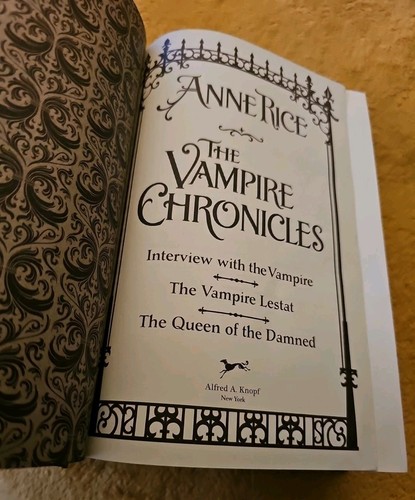 Anne Rice The Vampire Chronicles 1988 Knopf New York Special Ed. Collector's - Foto 5 di 9