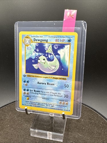 1999 Pokémon Base Set Dewgong 1st Edition Shadowless 25/102 DMG - Picture 22 of 22