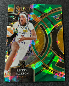 Rickea Jackson 2024 Panini Select WNBA Premier Level Green Ice Prizm #127