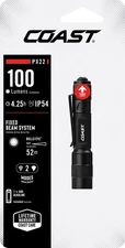 LED Flashlight – 100 Lumens, IP54 Rated, Pocket Clip, Alkaline Battery, 1.41 oz