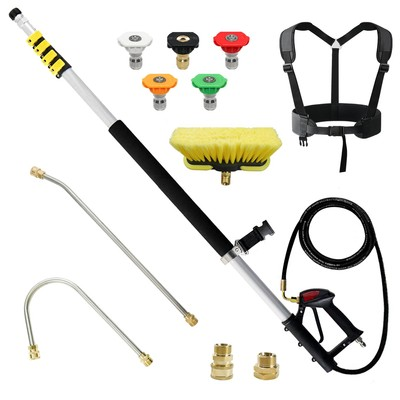 #ad #ad Aluminum 24 FT Telescoping Pressure Washer Wand with Pressure Washer Extensio... $158.54