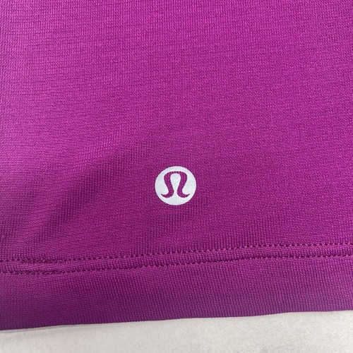 LULULEMON CROPPED MESH TOP FUSCIA COLOR NO SIZE TAG SEE PHOTO MEASUREMENTS - Picture 3 of 7