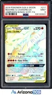 Pokemon 2019 Reshiram Charizard GX 217 Rainbow Full Art SR Unbroken Bonds PSA 9