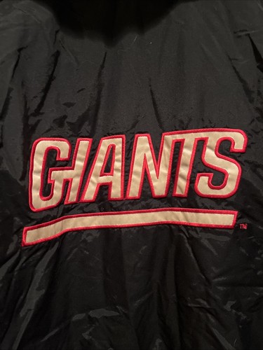 Vintage Starter New York Giants Jacke Pullover Youth XL Puffer Quarter Zip Wind - Bild 9 von 9