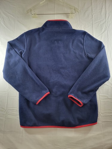 Polo Ralph Lauren Jacket Boys Size XL 18-20 Blue Red Trim Fleece Full Zip Y2K - Picture 2 of 13
