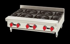 American Range 48" Heavy Duty Commercial (8) Burner Countertop Gas Hotplate