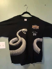VTG Iron Horse Saloon Bike Week 1998 T Shirt Florida Skeleton Snake Size 2XL