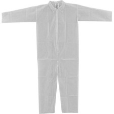 Disposable Polypropylene Coverall Open Wrists/Ankles WHT 3XL 25/Case