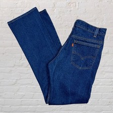 Vintage Levi's 517 Jeans Men's 30x32 USA Blue Bootcut Orange Tab Denim Tag 32x33