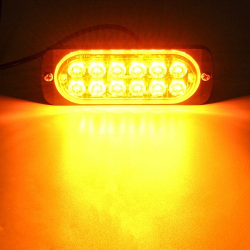 Practical Bright lights 12 LED Amber Auto Beacon Bulb Equipment Hazard - Picture 3 of 12