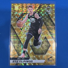 2024-25 Mosaic #231 Kyle Filipowski RC #231 Reactive Yellow Prizm Jazz Rookie