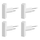 Yamazaki Home Wall Hook Push Pin Type S 4pcs White Tower 1kg Load 1923