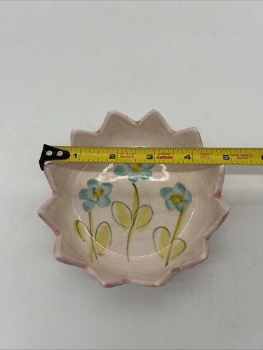 1990’s Bath & Body Works Floral Pink Candle Holder Trinket Ring Dish • Portugal - Picture 14 of 14