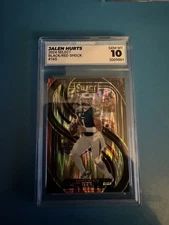 2024 Panini Select - Premier Level Jalen Hurts #165 Black & Red Shock Prizm