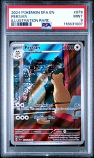 2024 POKEMON SFA EN-SHROUDED FABLE ILLUSTRATION RARE #078 PERSIAN PSA 9