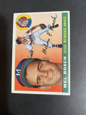 1955 TOPPS MEL ROACH, #117, NM/MT (Free Shipping On Any 3!)