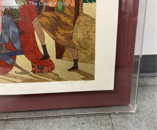 Justice, Justice, Shalt Thou Follow Print by Shlomo Katz Signed. Framed 72/300 - Picture 2 of 5