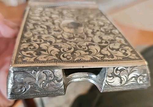 Silver Plated Delli Inc. Desk Notepad Holder With Pencil Lead Holder - Japan - Picture 6 of 7