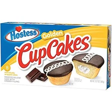 Hostess Golden Cupcakes, 8 Count | Pack of 2 (16 Total Cupcakes)
