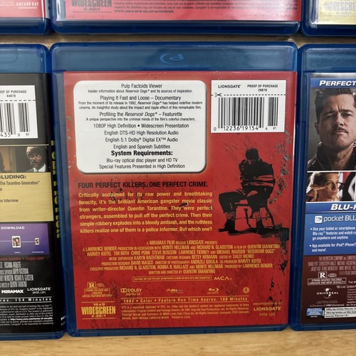 Quentin Tarantino Blu-ray Bundle Lot - 6 Movies - 6 Discs - No Digital Copies - Picture 9 of 17