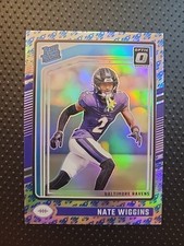 2024 Donruss Optic Nate Wiggins Rocket Rated Rookie #281 Ravens