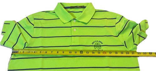 RLX Ralph Lauren neongrün Golf Polo Shirt 2017 US Open Erin Hills Herren Gr. " M - Bild 3 von 8
