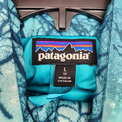 Patagonia Girls Duckdown Filled Puffer Vest Size L (12) Tree Pattern - Picture 6 of 8