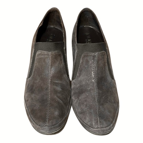 AMALFI by Rangoni Womens Bootie Heels Brown Microsuede Stretch 9.5M Italy - Picture 4 of 10