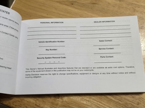 2012 Harley Davidson SOFTAIL MODELS Owners Manual 99469-12A - Bild 3 von 6