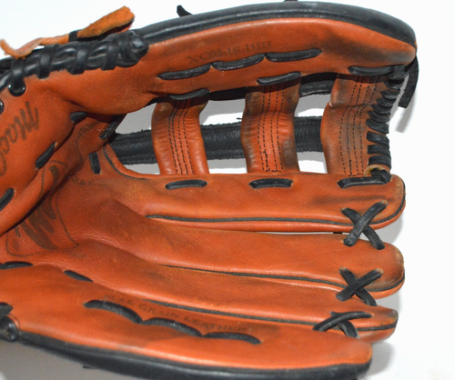 "Guante de béisbol MacGregor 13,5"" diestro cuero grano completo con cordones BBFSPROX" - Imagen 7 de 7