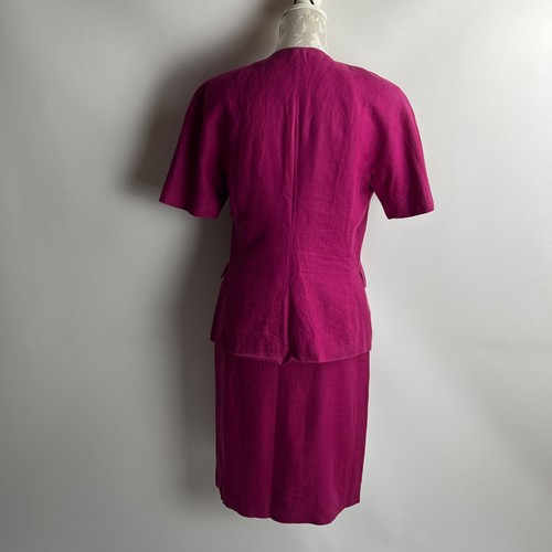 Vintage Max Mara Linen Set Blazer and Skirt Women's - Picture 6 of 20