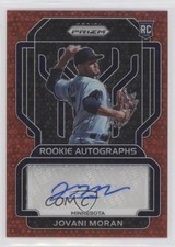 2022 Panini Prizm Rookie Red Donut Circle /35 Jovani Moran #RA-JI Auto RC
