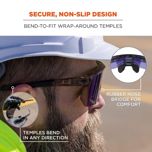 ANSI Z87.1 zertifizierte Skullerz AEGIR Sicherheitssonnenbrille - maximaler Augenschutz - Bild 7 von 11