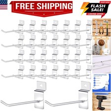 100 Pcs 4 Inch Slatwall Hooks, Slatwall Accessories Slat Wall Hooks, Display ...