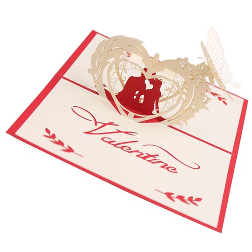 3D Three-dimensional Greeting Card Valentine's Day Cards up Greething