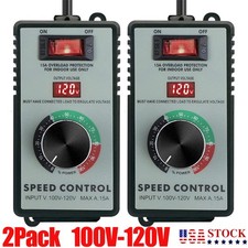 2 Variable Speed Controller for Router Fan Electric Motor Rheostat 120V Adjuster