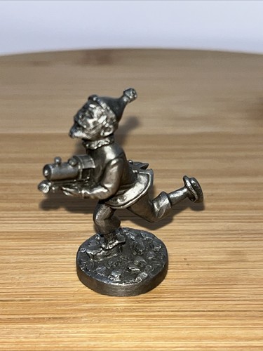 Franklin Mint Pewter Figurine Set Lot – Santa and His Two Elves 1978 COA - Imagen 13 de 22