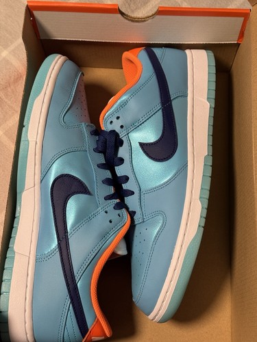 Nike Dunk Low SE Baltic Blue Total Orange HQ1538-416 Men's Size 11 - Picture 11 of 11