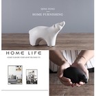  2 Pcs Bear Ornaments Animal Sculpture Household Personality Decorations