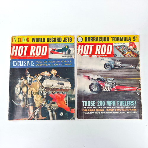 Hot Rod Magazine 1965 Lot 11 Issues Ford 427 Hemi Muscle Cars Drag Racing Set - Picture 2 of 12