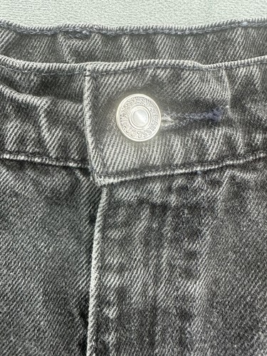 Levis 550 Jeans Mens 38x32 Black Relaxed Fit Tapered Leg Denim Orange Tab 90s - Picture 9 of 15