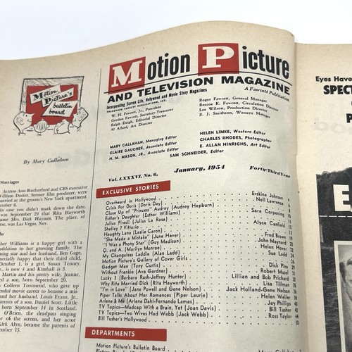 Motion Picture And Television Magazine January, 1954 Marilyn Monroe Cover Girls - Picture 10 of 12