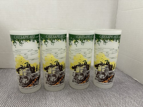 C&O Canal Historical Trail Commemorative Glassware ~  Tall Collins Glass ~ Set 4 - Picture 1 of 5